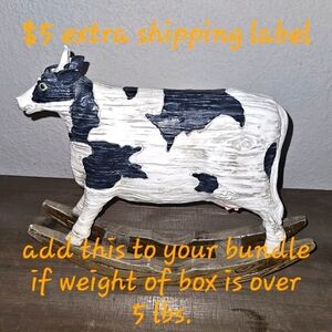 Additional weight shipping label